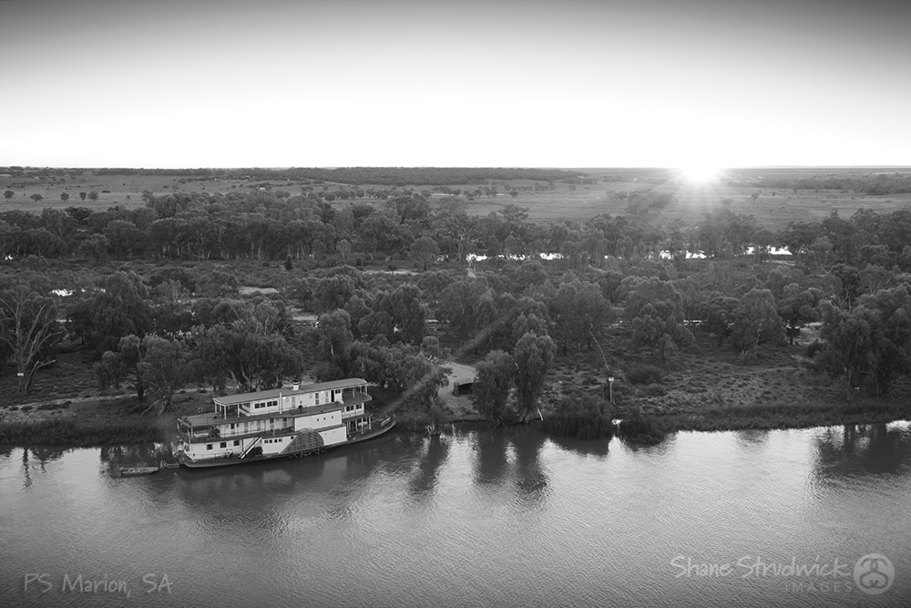 Black and White Paddle steamers